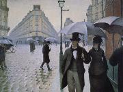 Gustave Caillebotte Rainy day in Paris oil painting